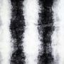 Kunstfell Längsstreifen Schwarz Weiß