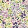 Blumenfeld Jacquardstoff Lila