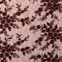 Couture-Spitze mit Muschelkante Bordeaux