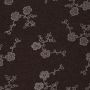 Stretch Flaush mit Druck in Wool-Touch Braun