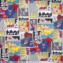 Texture Comics in Colour – Terlenka-Stoff mit Comic-Print