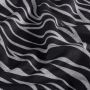 Doppeljersey mit grafischem Linienmuster Grau