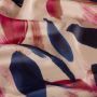 Bedruckter Satinstoff Brushstroke Rosa