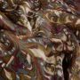 Satinschimmer mit abstraktem Paisleydessin multicolor petrol