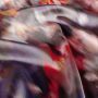 Satinsatin abstraktes Aquarell Brique Multicolor