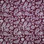 Doppelseitiger Jacquard Paisley Bordeaux