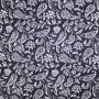 Double Face Jacquard Paisley Anthrazit