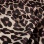 Satin Velvet Leopard Aubergine
