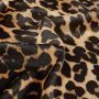 Satin-Velours Leopard Orange