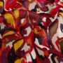Satin Velvet mit abstraktem Muster Rot