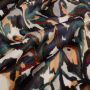 Satin Velvet abstrakt grün