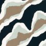 Stretch-Popeline Abstract Wave Marine