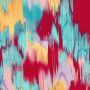 Baumwollsatin Abstract Brush Fuchsia