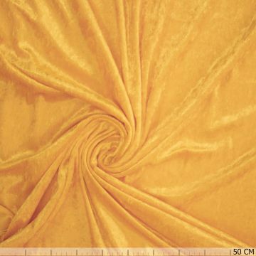 Velours de Panne in Warmgelb