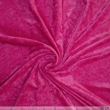 Velours de Panne Fuchsia Fluor