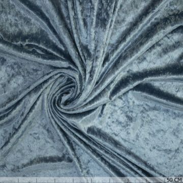 Velours de Panne Blau-Grau