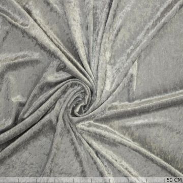 Velours de Panne Silber Grau