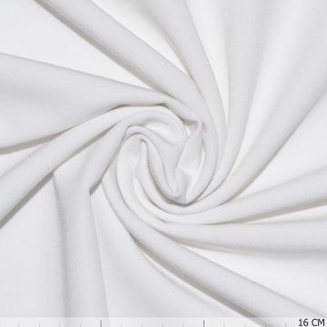 Polyester-Viskose-Mix Waterfall Breitstretch weiß