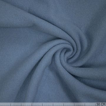 Walkloden Wollfilz Bouclé Blau