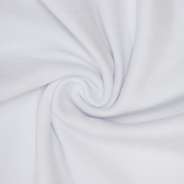 Feiner Rippenbündchenstoff Weiß