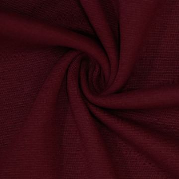 Feine Bündchenware dunkles Himbeerrot