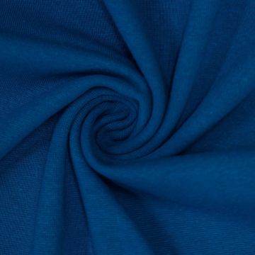Feinripp-Bündchenstoff Pfaublau
