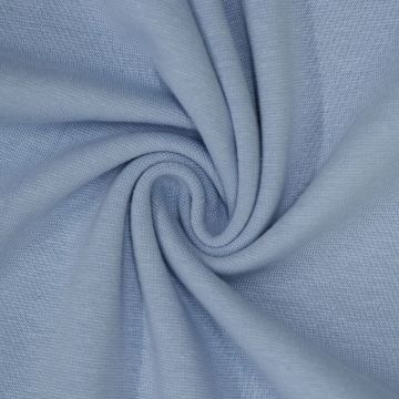 Feinstrick-Bündchenstoff Hellblau