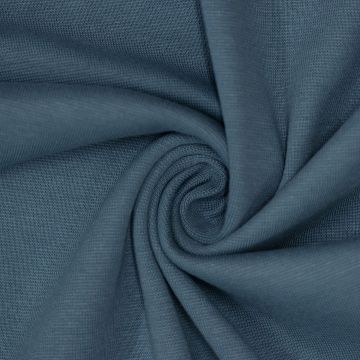 Feinripp-Bündchenstoff Stahlblau