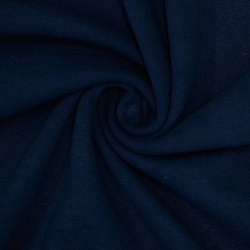 Feinripp-Bündchenstoff Dunkelblau