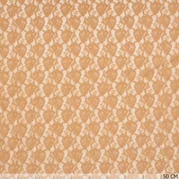 Spitzenstoff Stretch ocker