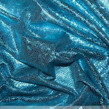 Laméstretch Glitzer meeresblau