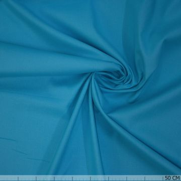 Uni-Baumwollstoff Karibisch Blau
