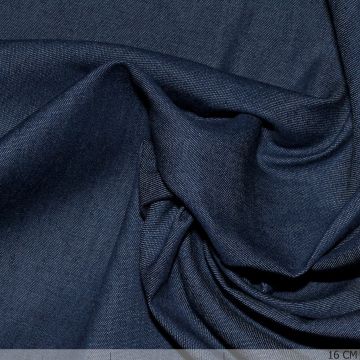 Vorgewaschener leichter Denim dunkelblau