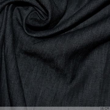Vorgewaschener Denim Light Weight Schwarz