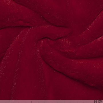 Flex Fur Red – Weicher Stretch-Bonstoff