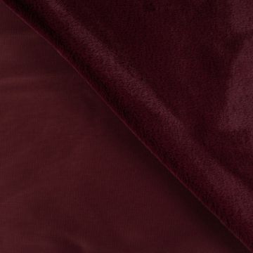 Weicher Stretch-Fellstoff Flex Fur Bordeaux