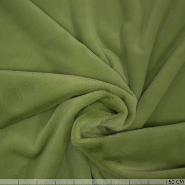 Weicher Stretch-Fellstoff - Flex Fur Lime