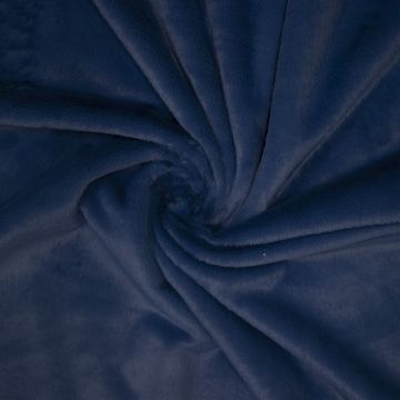 Weicher Stretch-Fellstoff – Flex Fur Jeansblau