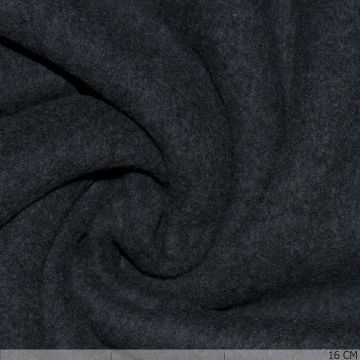 Bio-Baumwollfleece dunkelgrau