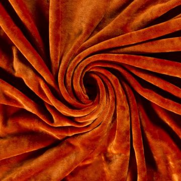 Plain Tricot Velours Orange