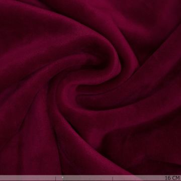 Plain Tricot Samt Deep Red