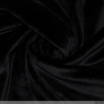 Plain Tricot Samt Black