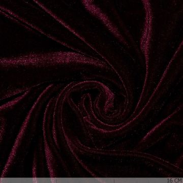 Plain Velours Bordeaux