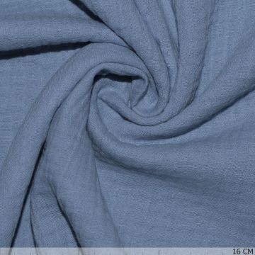 Musselin Babybaumwolle Blau