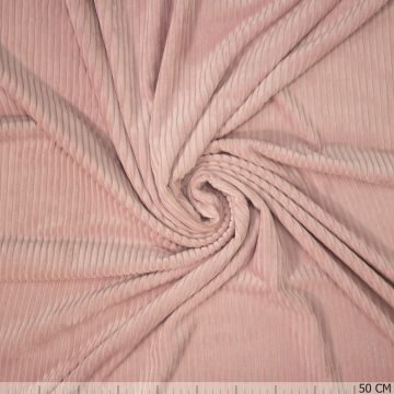 Gestrickter Cordstoff Hellrosa