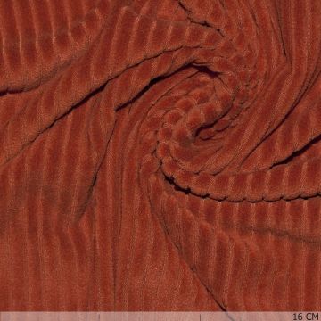 Gestrickter Cordstoff Orange