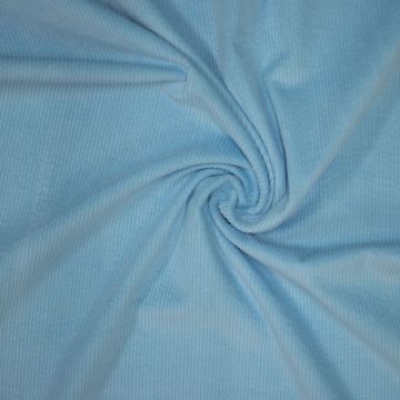 Breitcord Stretch Washed Hellblau