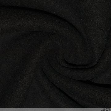Flauschstoff Stretch schwarz