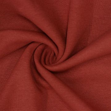 Organic Bündchenstoff glatt uni Rost