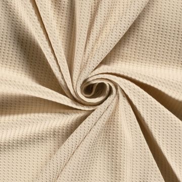 Gestrickter Waffelstoff Beige